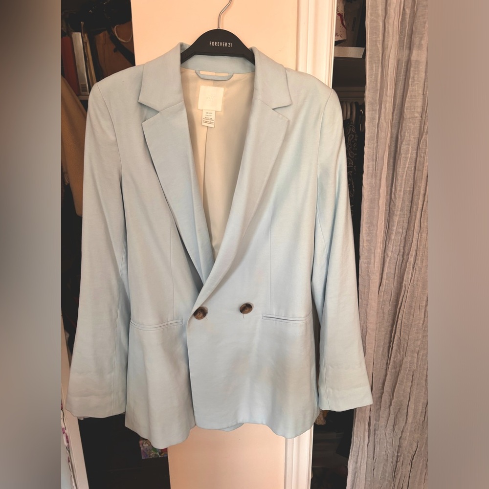 Baby blue 3xs H&M blazer - NEW